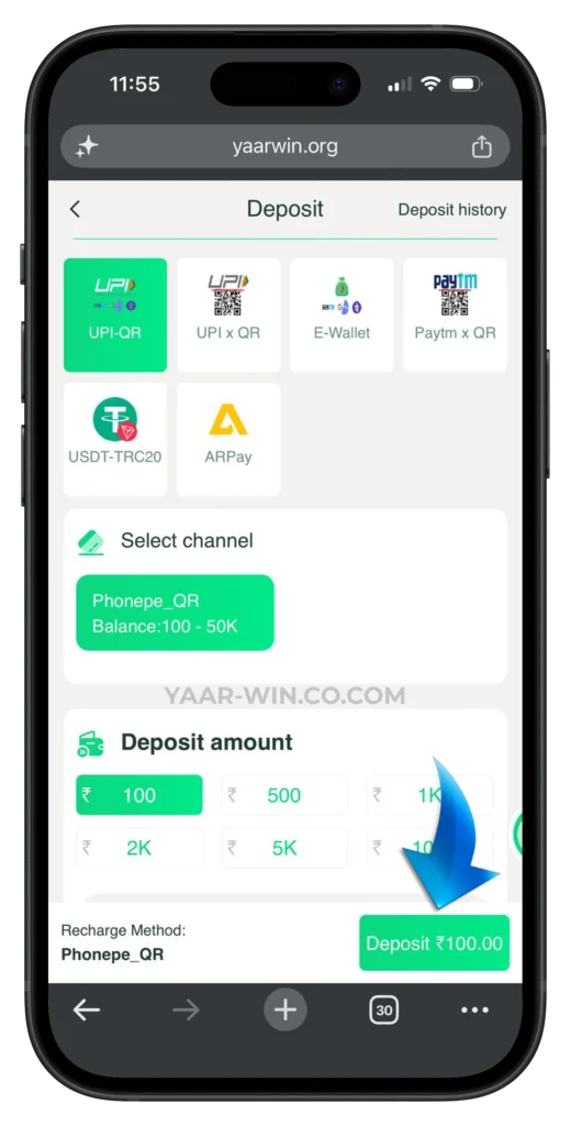 YAAR-WIN-DEPOSIT-PAGE